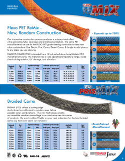 Flexo PET ReMix - New, Random Construction Braided Camo