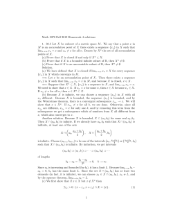 Math 5070 Fall 2012 Homework 4 solutions 1. 38.5 Let X be subseet