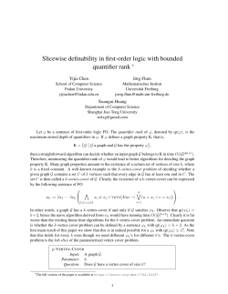 Slicewise definability in first-order logic with bounded quantifier rank