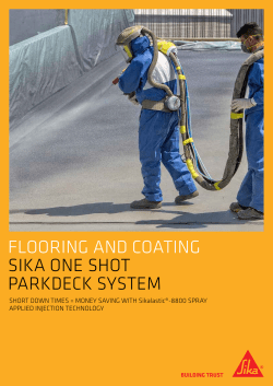 SIKA ONE SHOT PARKDECK SYSTEM