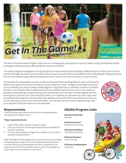 Get In The Game Patch Program