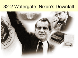 32-2 Watergate: Nixon`s Downfall