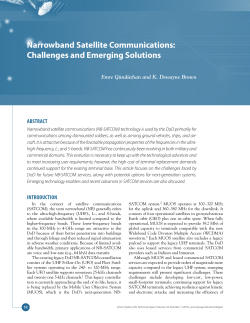 Narrowband Satellite Communications