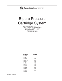 B-pure Pressure Cartridge System