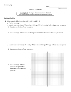 Facts to Know about Dilations
