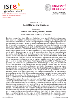 Social Norms and Emotions
