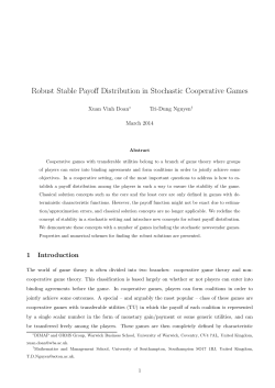 Robust Stable Payoff Distribution in Stochastic Cooperative Games