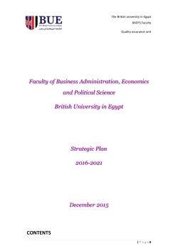 Faculty of Business Administration, Economics and Political Science