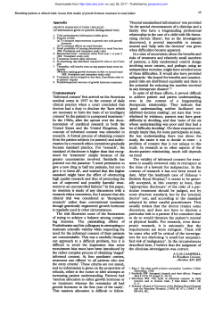 research ethics committee, but I assume that this the rather complex