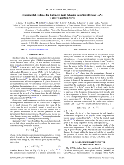 Experimental evidence for Luttinger liquid behavior in sufficiently