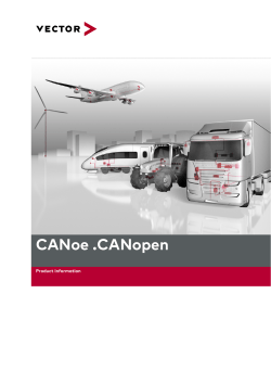 Product Information: CANoe .CANopen