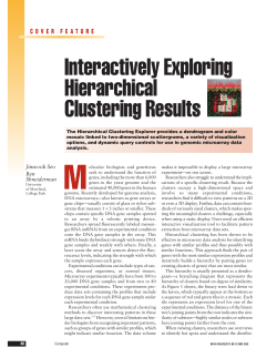Interactively exploring hierarchical clustering results
