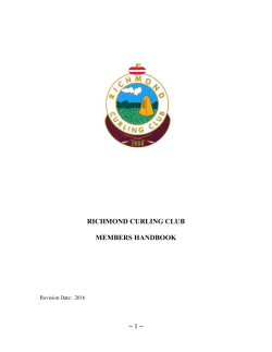 member communication - Richmond Curling Club