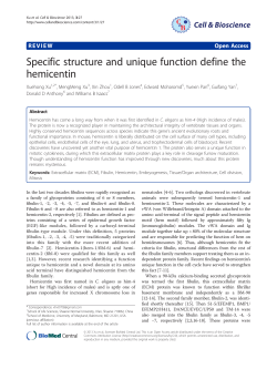 Specific structure and unique function define the