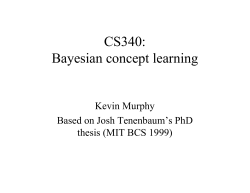 CS340: Bayesian concept learning