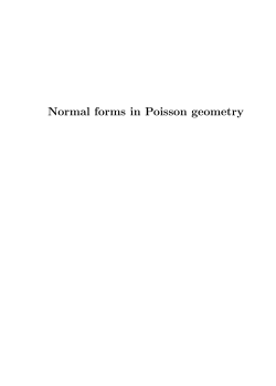 Normal forms in Poisson geometry