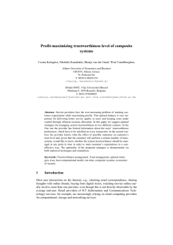 Profit-maximizing trustworthiness level of composite systems