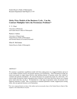 Sticky Price Models of the Business Cycle: Can the Contract