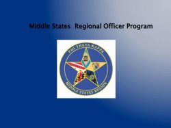 Middle States Regional Officer Program