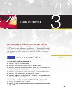 Supply and Demand