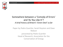 presentation - Association for the Conservation of Energy