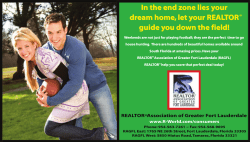 In the end zone lies your dream home, let your REALTOR guide you