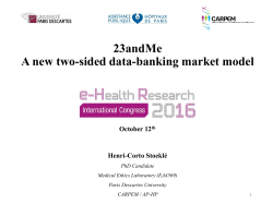23andMe A new two-sided data