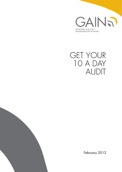GET YOUR 10 A DAY AUDIT