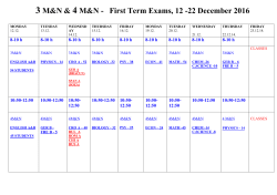 3 MM/4 MM First Term Exams, 13