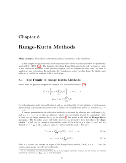 Runge-Kutta Methods - science.uu.nl project csg