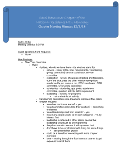 Carol Bassuener Chapter of the National Residence Hall Honorary