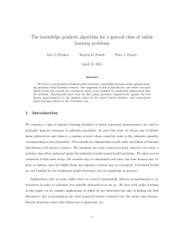 The knowledge gradient algorithm for a general class of