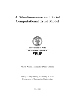 A Situation-aware and Social Computational Trust Model
