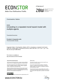 Unraveling in a repeated moral hazard model with multiple agents