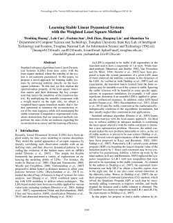 Learning Stable Linear Dynamical Systems with the