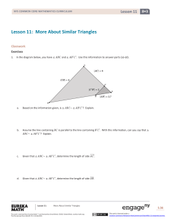 Grade 8 Mathematics Module 3, Topic B, Lesson 11