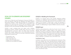 social cost of alternative land development scenarios