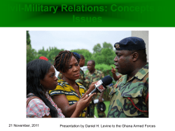 What is Civil-Military Relations Theory About?