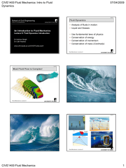 Introduction to Fluid Mechanics