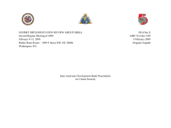 Current Action Lines - Summit of the Americas