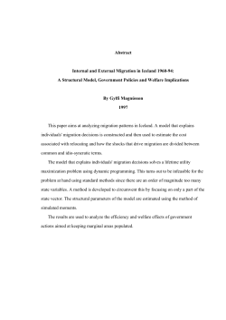 Abstract Internal and External Migration in Iceland 1960