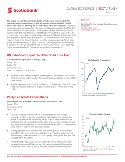 Scotia Flash (US Industrial Output, Philly and Empire)