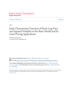 Joint Characteristic Function of Stock Log