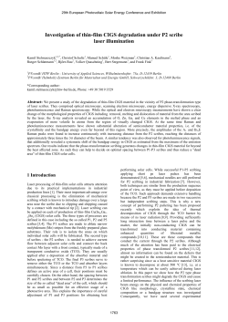 Investigation of thin-film CIGS degradation under P2 scribe laser