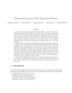Outsourced Symmetric Private Information Retrieval