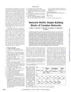 Network Motifs - Santa Fe Institute