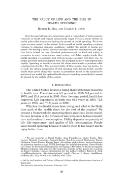 The Value of Life and the Rise in Health Spending