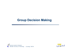 Group Decision Making