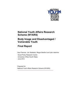 DOCX file of Body Image and Disadvantaged