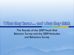 Slide 1 - Milton Community Youth Coalition